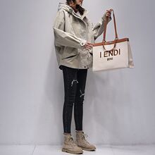 小个子风衣女中长款连帽工装2024春秋新款时尚宽松流行百搭短外套