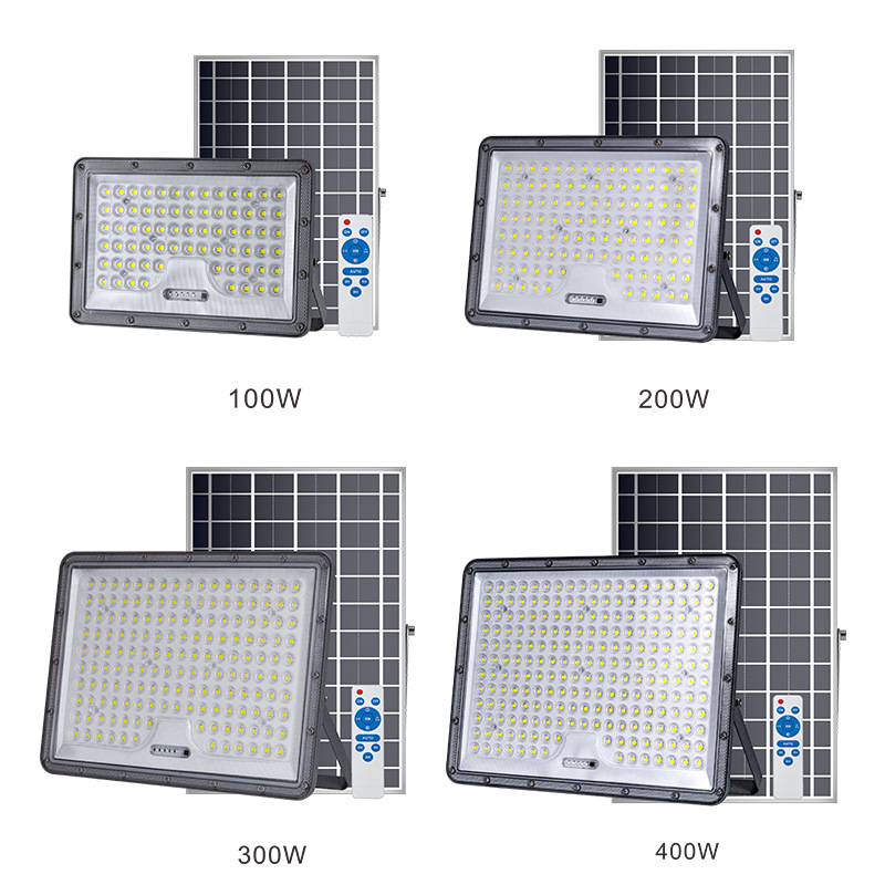 Mayorista transfronterizo luz de proyección de luz de jardín multipotencia ingeniería solar led floodlights