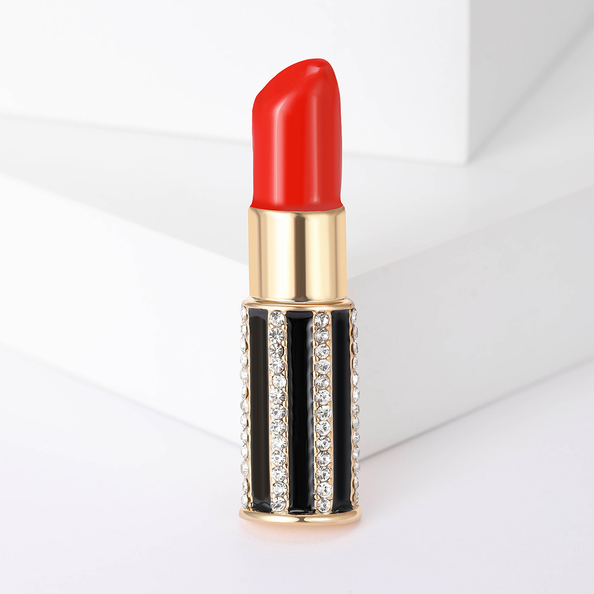 Alloy Material Retro Pin Lipstick Alloy Enamel Women's Brooches