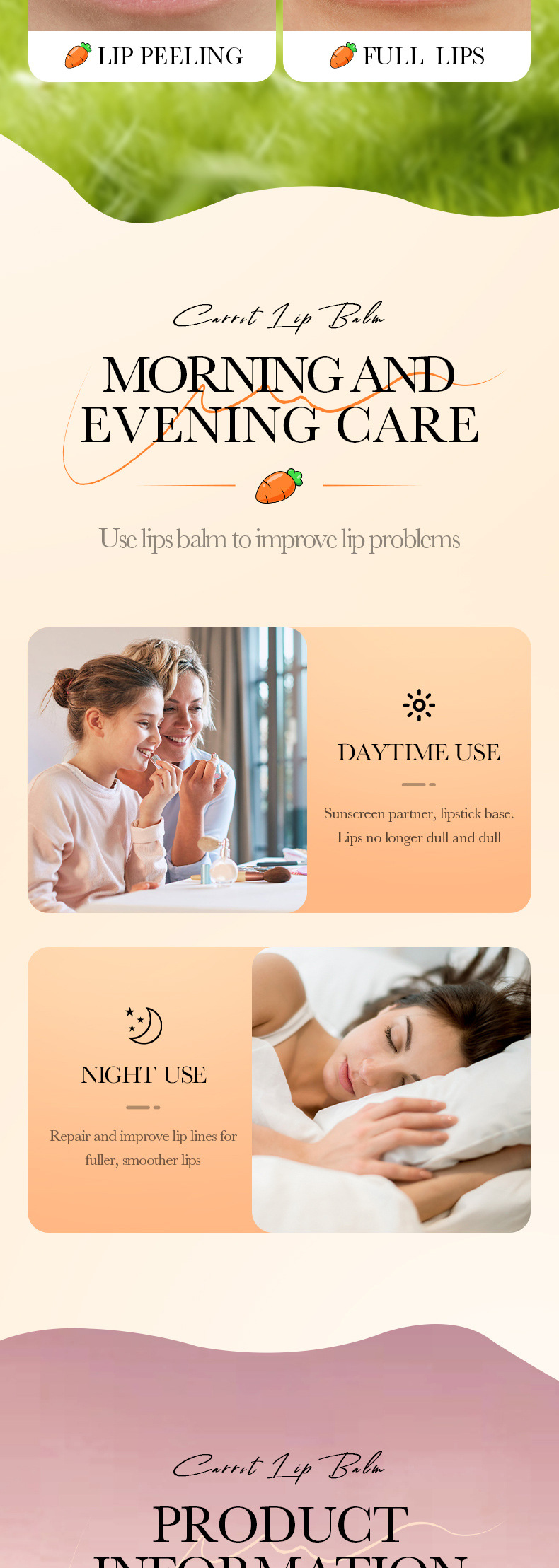 SADOER All Carrot Nourishing Moisturizing Anti cracking Autumn and Winter lipstick_voghion.com