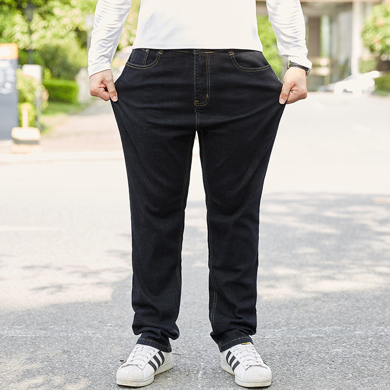 2026 Spring/Summer Black Casual Thin Loose Straight Plus Size Jeans Black Loose Denim Trousers 2026 Spring/Summer Black Casual Thin Loose Straight Plus Size Jeans Black Loose Denim Trousers