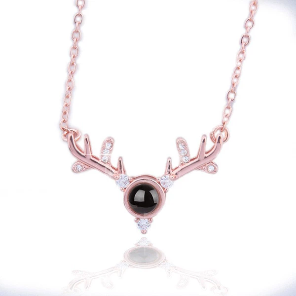 One deer has you (male deer) rose gold