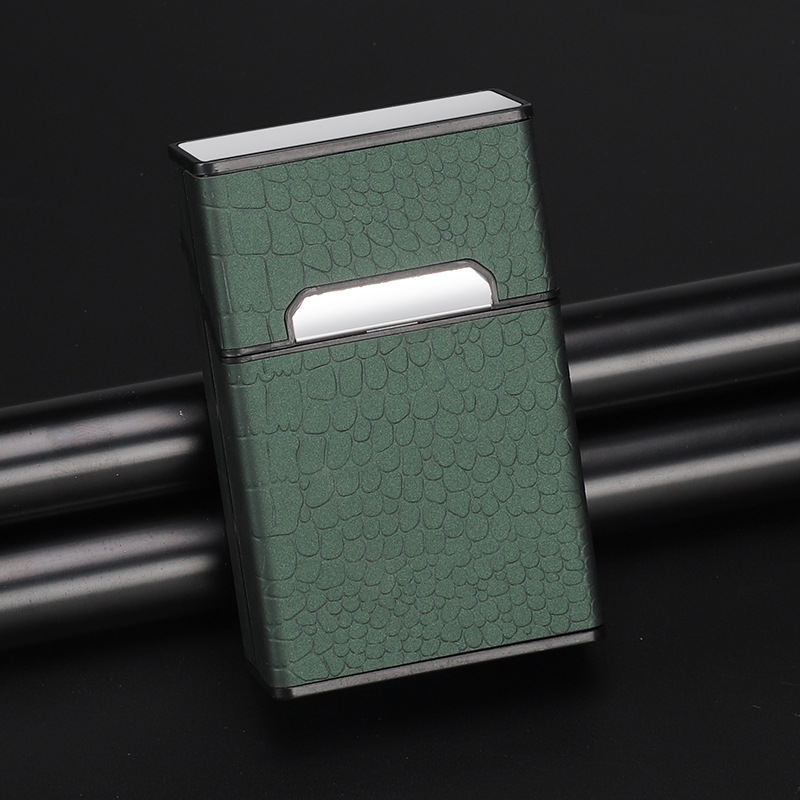 Caja de cigarrillos 20 paquetes Caja de regalo Caja de cigarrillos en bruto de cuero Caja de cigarrillos magnética portátil personalizada para niños Caja de cigarrillos anticolisión y a prueba de humedad para niñas