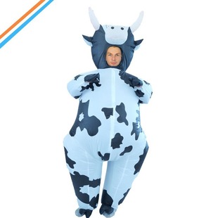 Cow Inflatable Suit Cross-Border Hot Selling Cartoon Doll Suit Party Party Funny Internet Celebrity Atmosphere Props Manufacturer