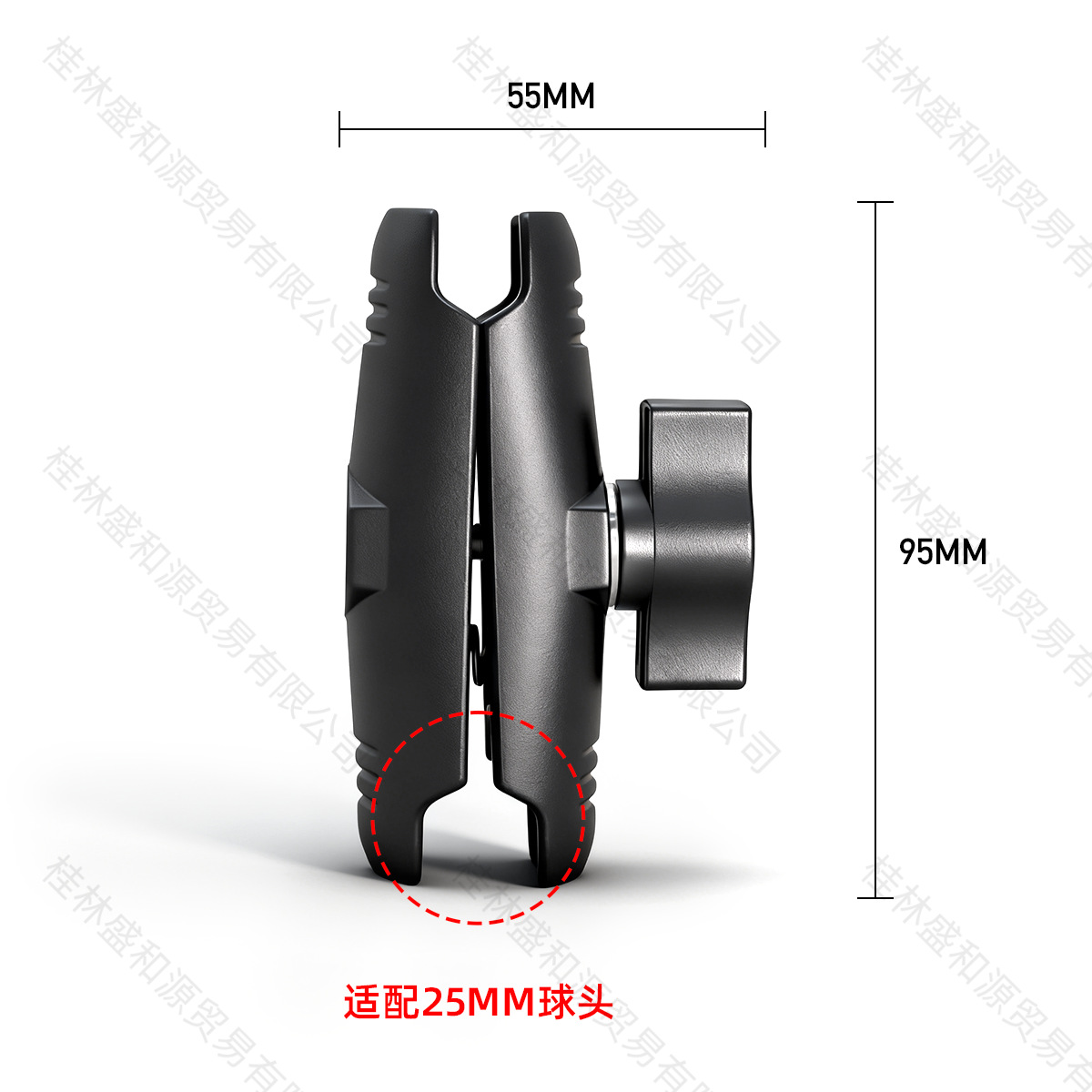 25mm Ball Head Aluminum Alloy Connecting Rod 6Cm/9.5Cm/15Cm Action Camera Bracket Accessories Ball Head Connector