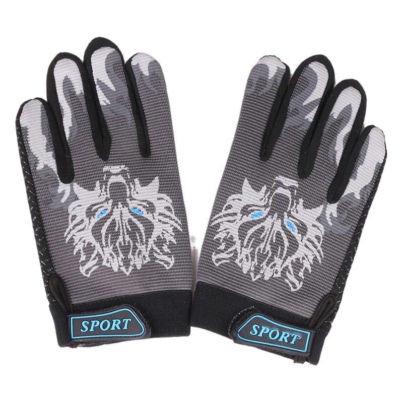 Guantes deportivos para niños al aire libre para montar en bicicleta antideslizantes cálidos niños y niñas patinaje sobre ruedas guantes de dedo completo Otoño e Invierno