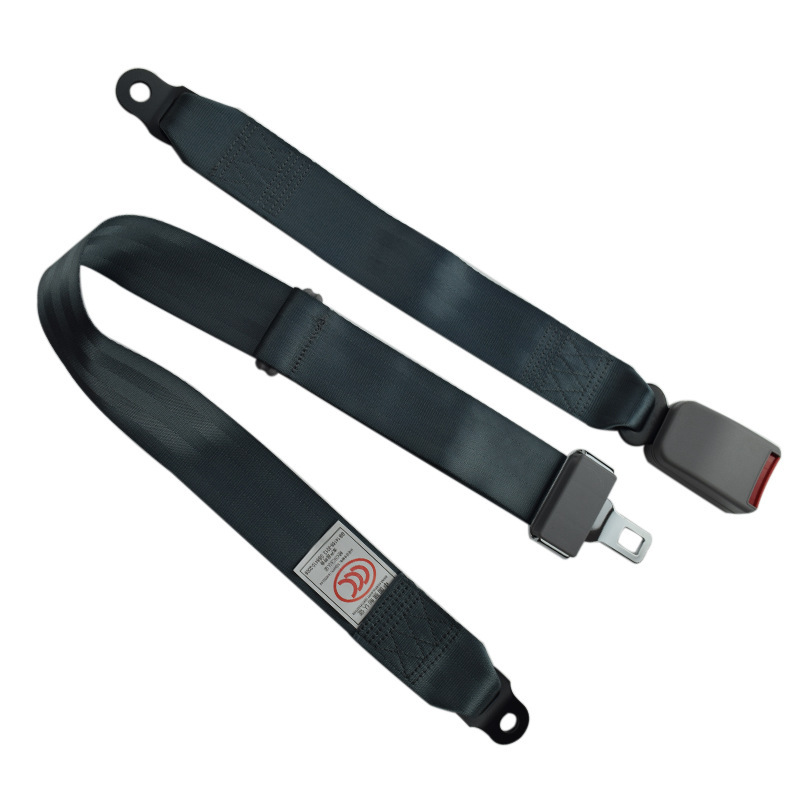 Car Seat Belt for Buses, Trucks, and Amusement Facilities, Waist-Type Two-Point Seat Belt with 3C Certification, Adjustable Length