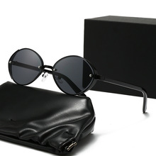 跨境经典款复古猫眼金属墨镜日系时尚小框太阳镜男士开车防晒墨镜