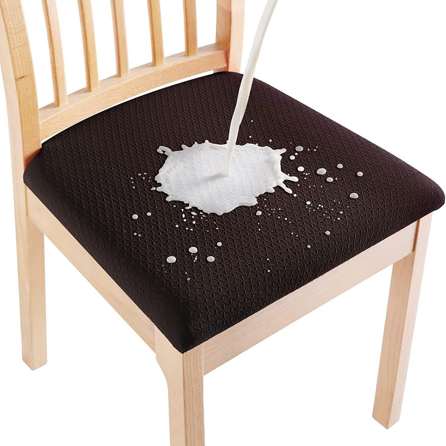 Funda de asiento impermeable jacquard transfronteriza, funda para silla del hogar, funda de cojín universal para silla de hotel y restaurante