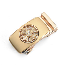 时来运转旋转弹簧自动扣皮带头男士高档合金卡槽男款裤腰带扣头