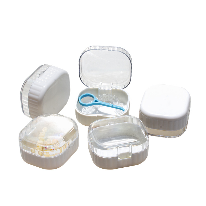 Ortodoncia para niños, retenedor de ortodoncia, caja de almacenamiento de frenillos invisibles, caja de frenillos de belleza oculta portátil