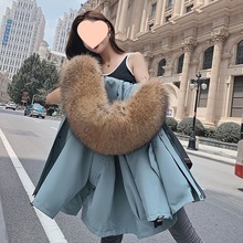 獭兔毛短款派克服女2025海宁新款真毛内胆外衣可拆卸时尚小个子冬