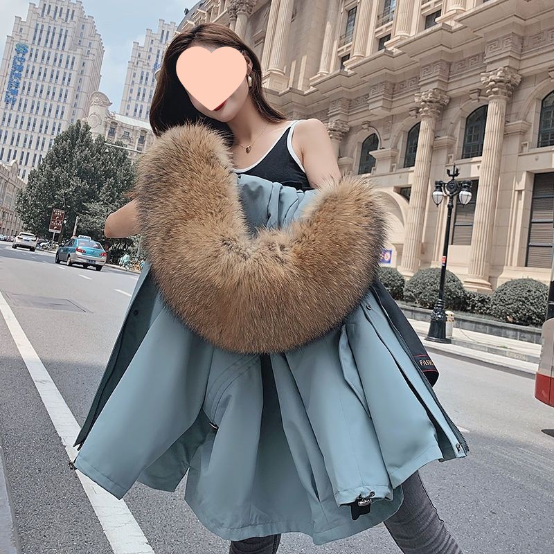 獭兔毛短款派克服女2025海宁新款真毛内胆外衣可拆卸时尚小个子冬