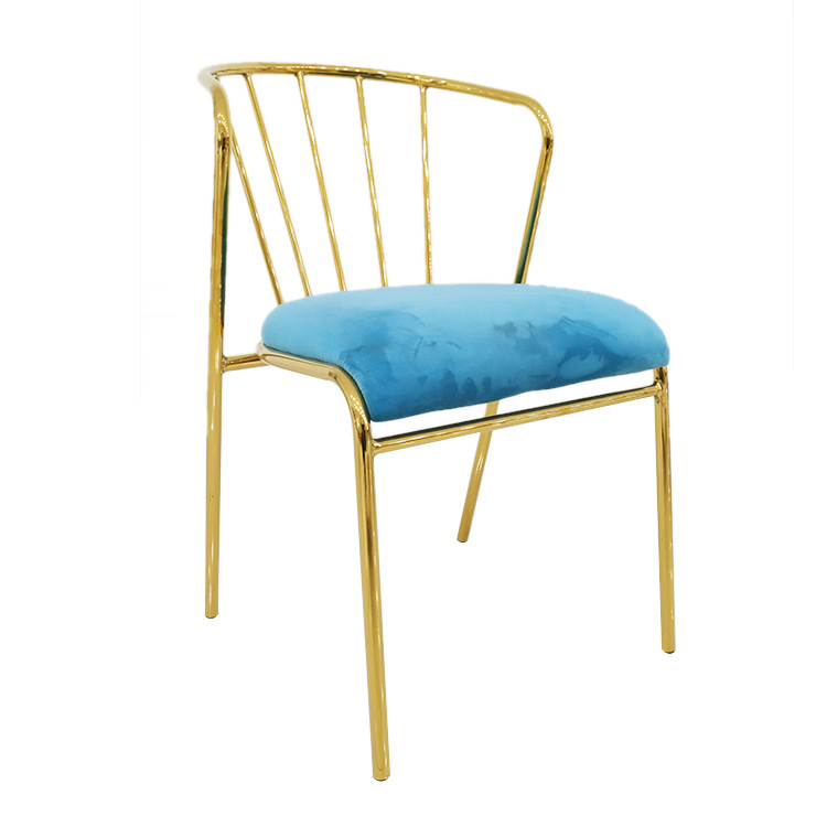 Silla de comedor de terciopelo exportada silla de comedor italiana silla simple moderna silla de lujo ligera silla de respaldo de alta calidad