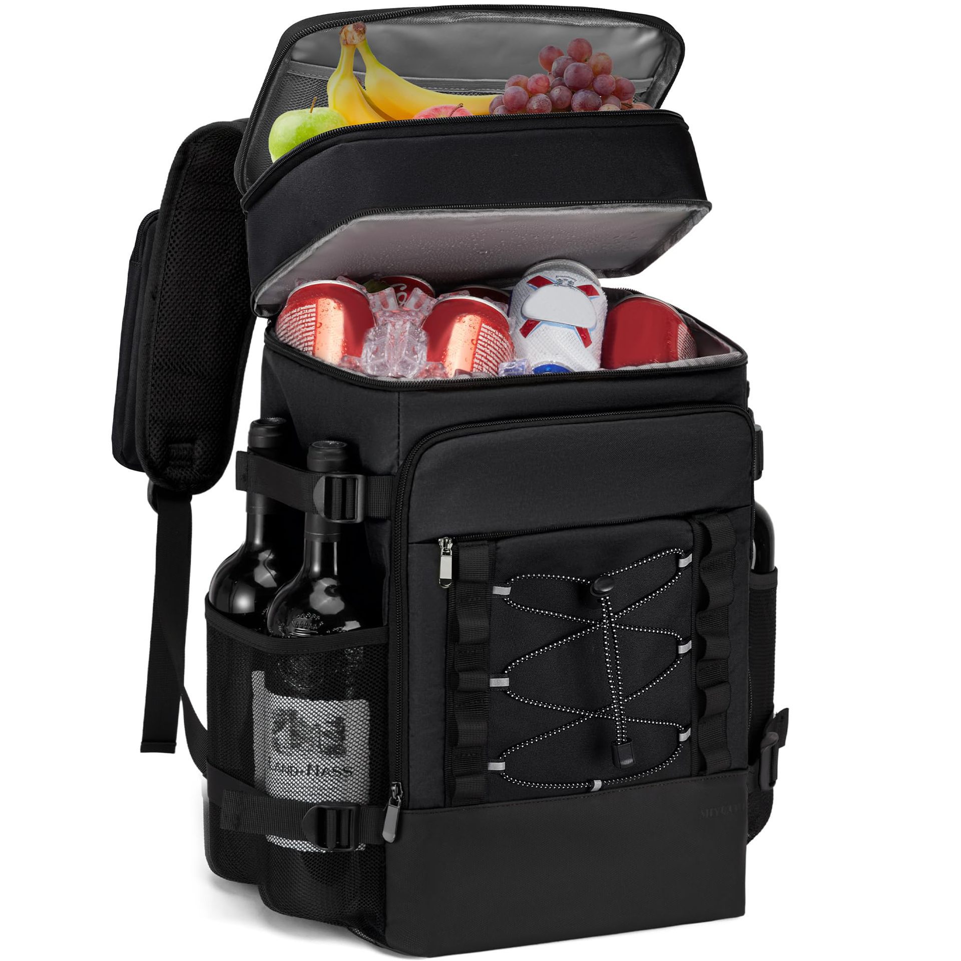 Amazon's best-selling double-shoulder insulated bag, outdoor cooler bag, storage camping backpack, insulated and cold-keeping picnic backpack