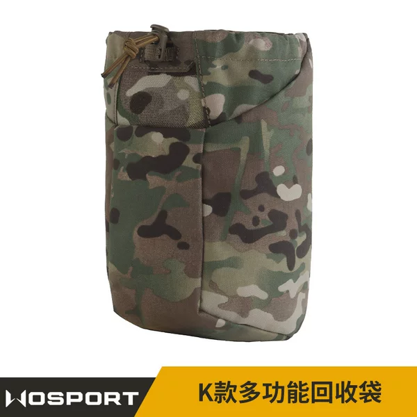 WOSPORT K model multifunctional recovery bag, foldable for storage, large capacity, 2 installation methods, camouflage