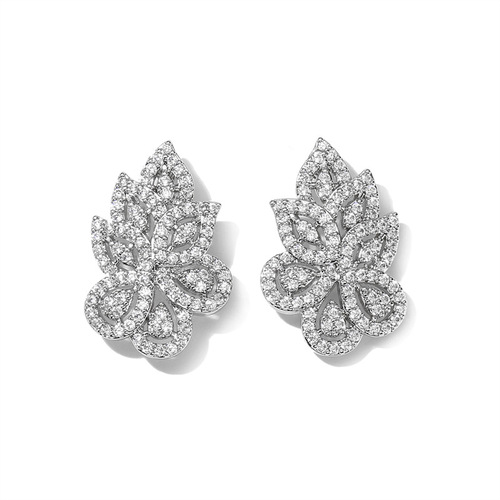 RAKOL European and American Cross-border Fashion Micro-set Diamond Jewelry Set Earrings and Pendant Wholesale