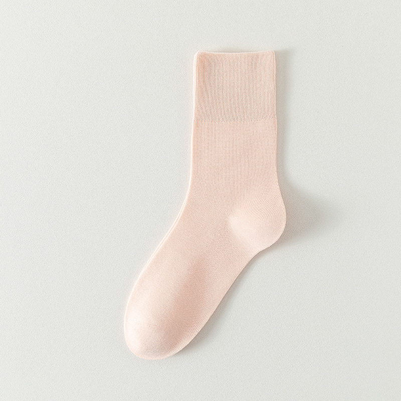 Calcetines de algodón de color sólido para mujeres todo en uno sin hueso cabeza de embalaje independiente para mujeres calcetines de verano transpirables