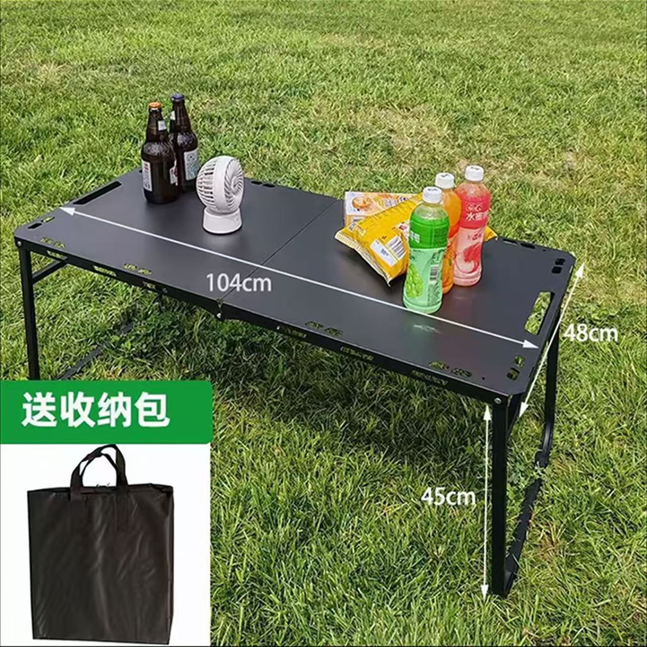 Mesa táctica plegable al aire libre IGT portátil de apertura rápida, mesa gruesa para equipos de camping de picnic, mesa de camping al aire libre