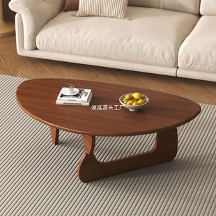 Medieval Style Solid Wood Wabi-Sabi Style Coffee Table Living Room Japanese Style Home Small Apartment Special-Shaped Low Table Simple Modern Coffee Table
