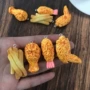 仿真耳环炸鸡腿吊坠