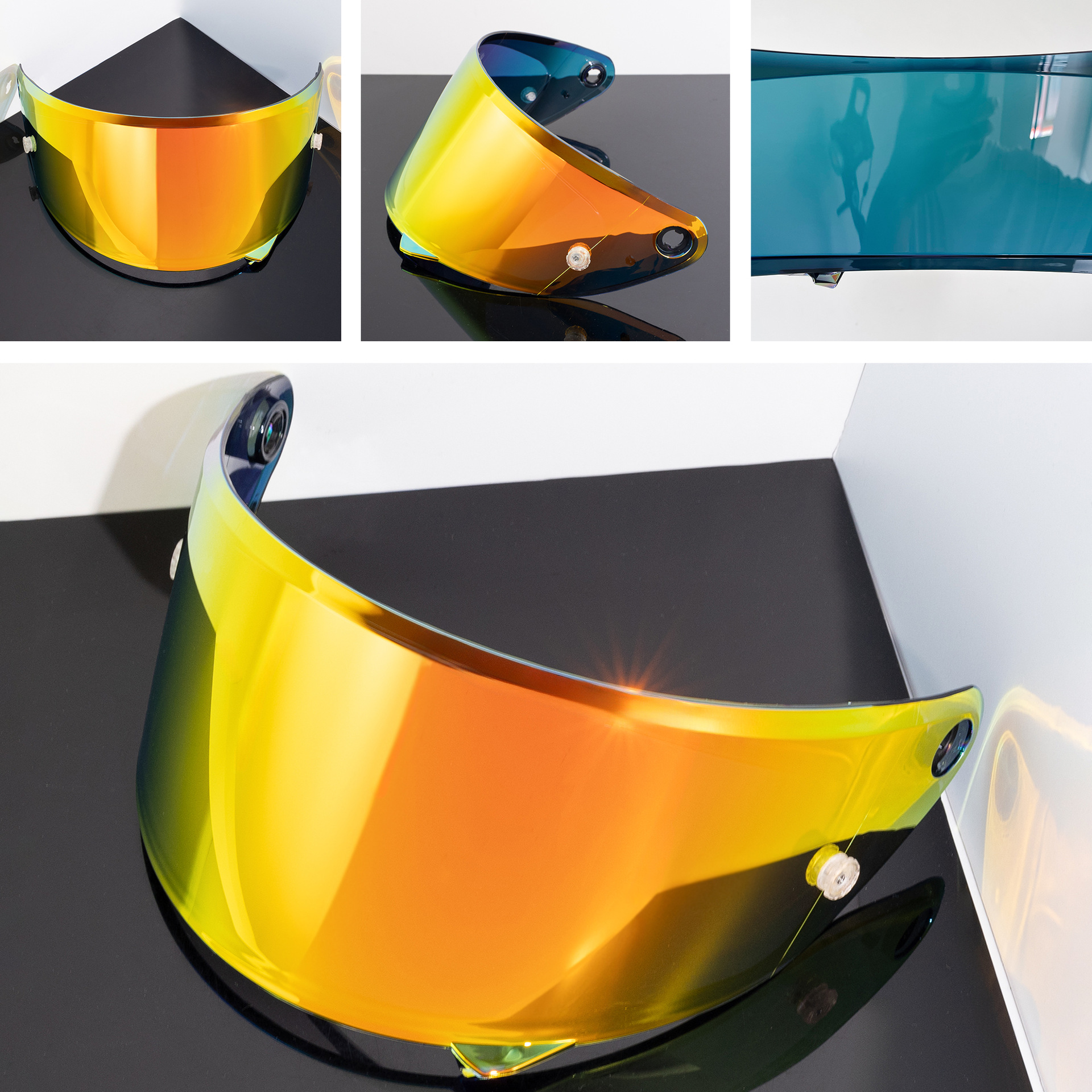 Motorcycle helmet visor compatible with HJ35 Rpha 1N, RPHA 1, RPHA 1 V2 Carbon helmets