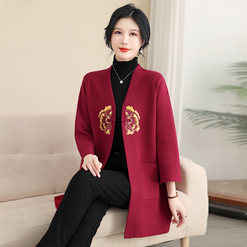 妈妈春秋外套2025新款喜婆婆婚宴礼服中老年女装洋气高贵外搭上衣|undefined