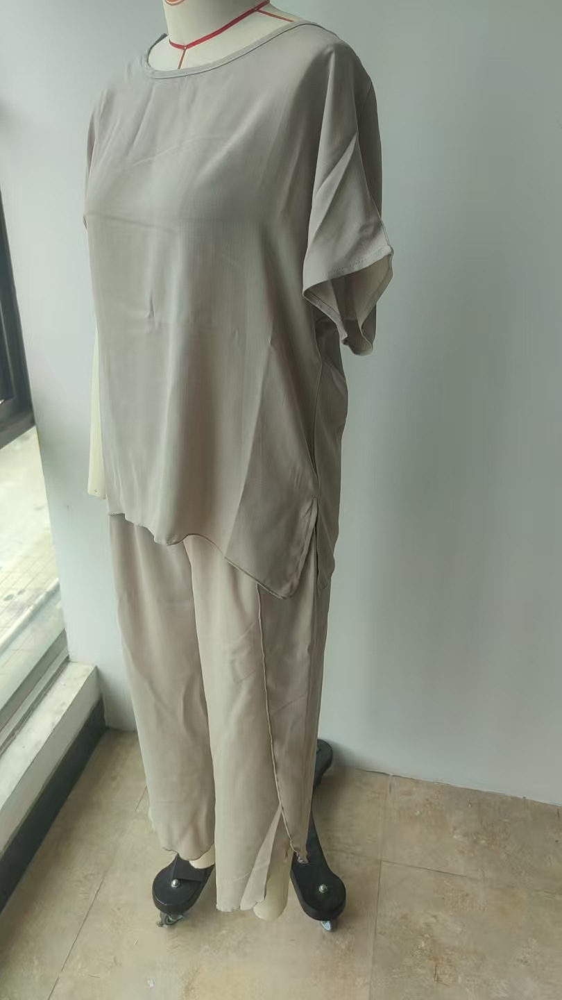 2024 Independent Station Cross-Border Hot Item Women's Fashion Casual Loose Plus Size Set Foreign Trade European_ecoleips.com