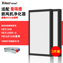 适配曼瑞德新风机NET.350T-G净化器热交换过滤网F011/03高效滤芯