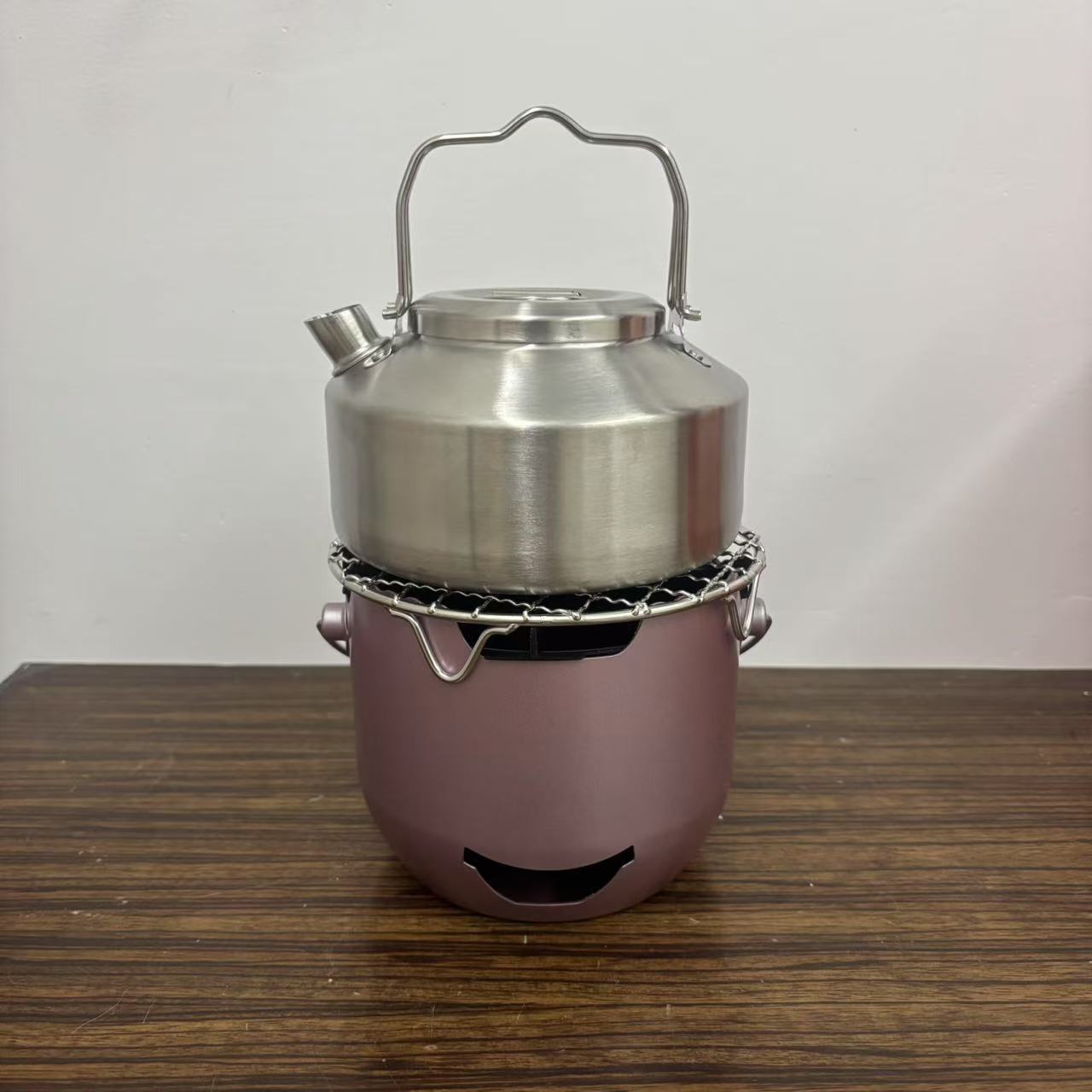 台所仕佳囲炉煮茶焼き炉ステンレスミニ小炭素炉屋外携帯家庭用焼肉炭火炉