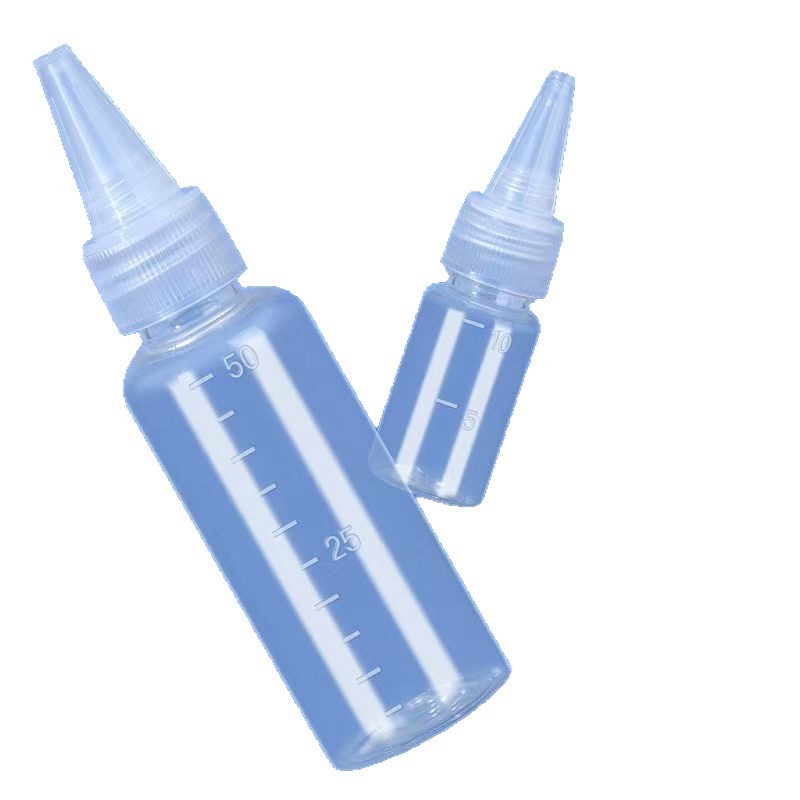 透明带刻度尖嘴瓶挤压瓶100ml 250ml500ml塑料分装瓶带刻度避光瓶|undefined