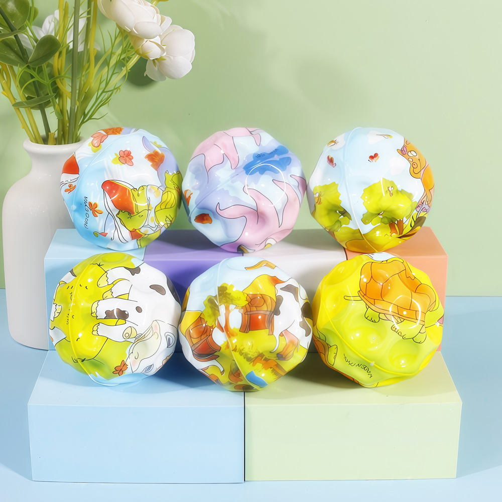 6.3cm entrenamiento de muñeca bola elástica descompresión ventilación dibujos animados interacción padre-hijo pu presión espuma bola elástica alta