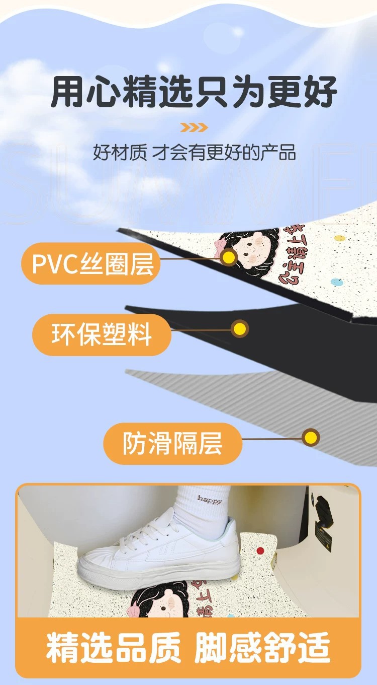 Suitable for Xiaodao Baiyue Zhihui Foot Mats, Special Electric Vehicle Foot Mats, Waterproof and Non-Slip Foot Mats, Electric Vehicle Accessories
