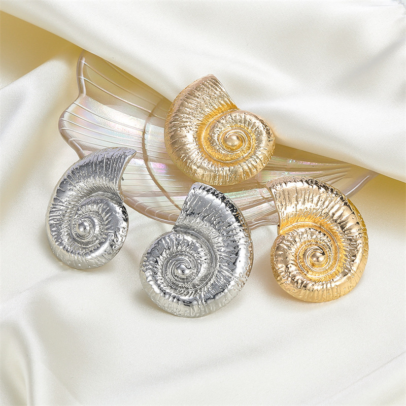 Summer Beach Ocean Series Exaggerated Starfish Necklace Women's Shell Bracelet Conch Earring Set Women_voghion.com