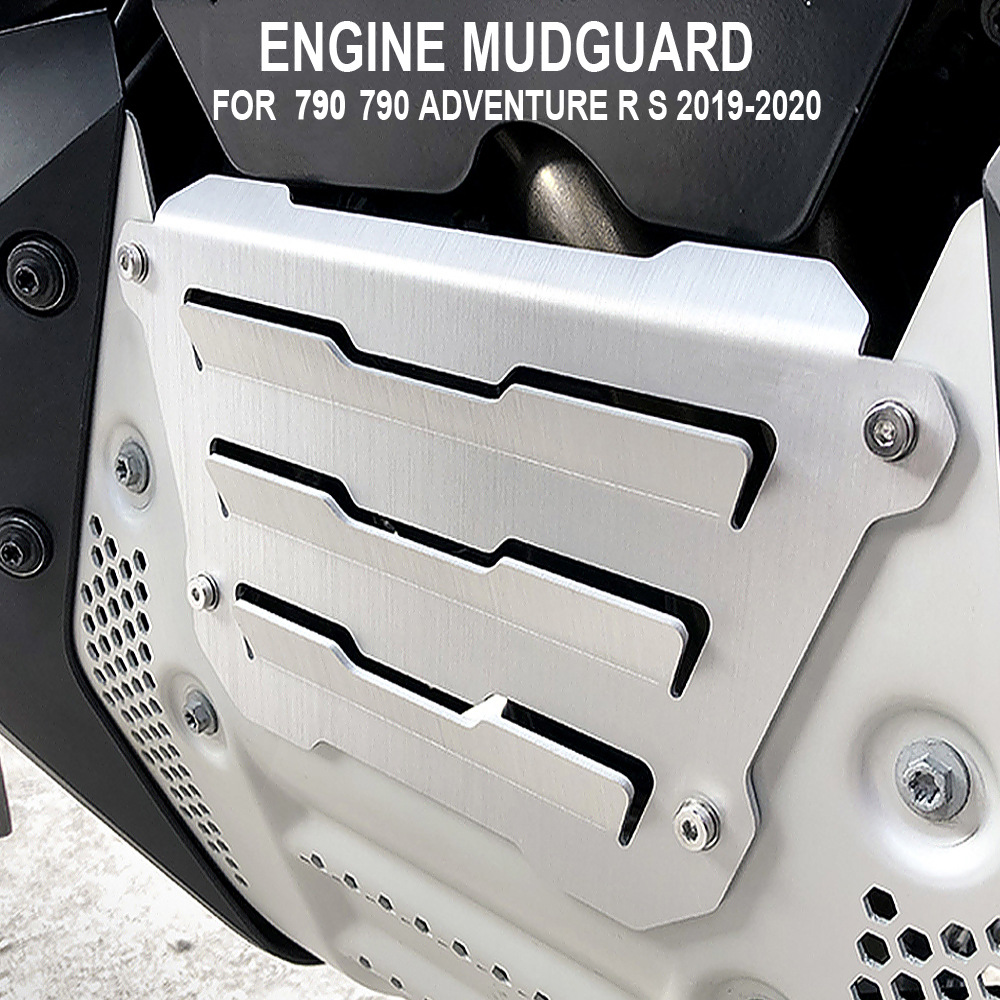 摩托車配件適用于790 Adventure R發動機護罩Bashplate Crap Flap-彩虹摩托改裝配件