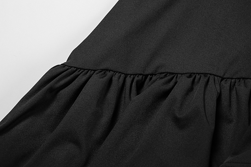 Fashion Sexy Strapless Slit Ruffle Hem Dress For Women Autumn High End Feeling Elegant Party Evening Strapless Dress_ecoleips.com