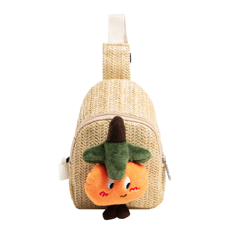 Bolso crossbody tejido a mano para niños pequeño bolso de pecho de dibujos animados lindo oso niña fuera mochila bebé mini monedero