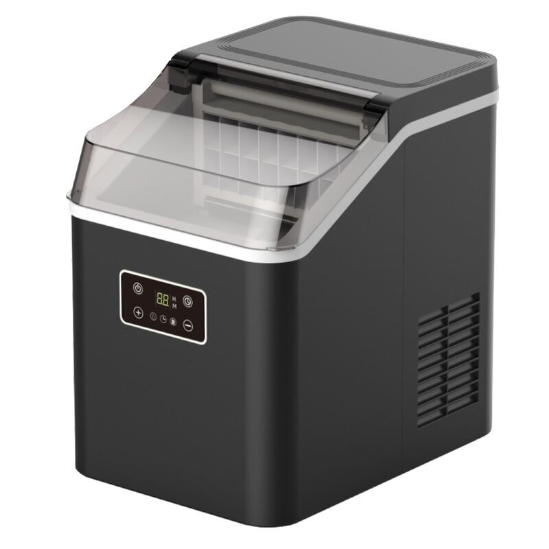 Youman Self-Priming Ice Maker with Small Top-Mounted Water Tank, Self-Cleaning Ice Cube Maker, Ice Granule Machine for Home Use