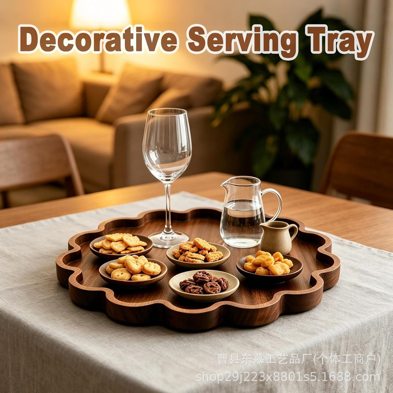 Vintage Wooden Round Decorative Tray Farmhouse-Style Distressed Candle Holder Base for Home Living Room Aromatherapy Candles Solid Wood Tray Vintage Wooden Round Decorative Tray Farmhouse-Style Distressed Candle Holder Base for Home Living Room Aromatherapy Candles Solid Wood Tray