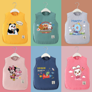 Baby overalls children long sleeves waterproof anti-wear baby food bib anti-dirty jackets drawing apron autumn and winter