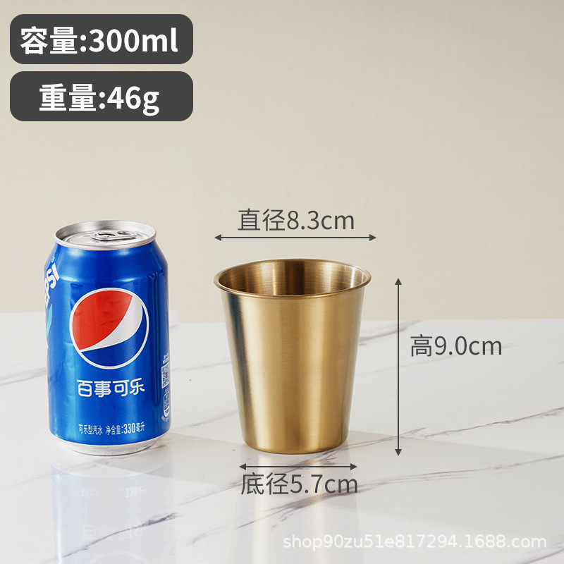 304ステンレスビールマグのコーヒーカップの洗面所のジュースの冷たい飲み物のカップのレストランの家庭用バーの単層のコップ|undefined