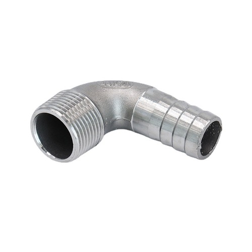 Stainless steel pagoda joint 304 external thread elbow skin head joint 90-degree external thread hose water pipe quick connector bamboo joint green