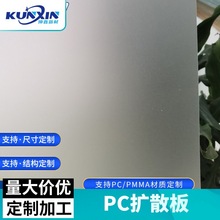 定制PC扩散薄膜高透光双面磨砂防火阻燃面罩吸顶灯扩散板批发