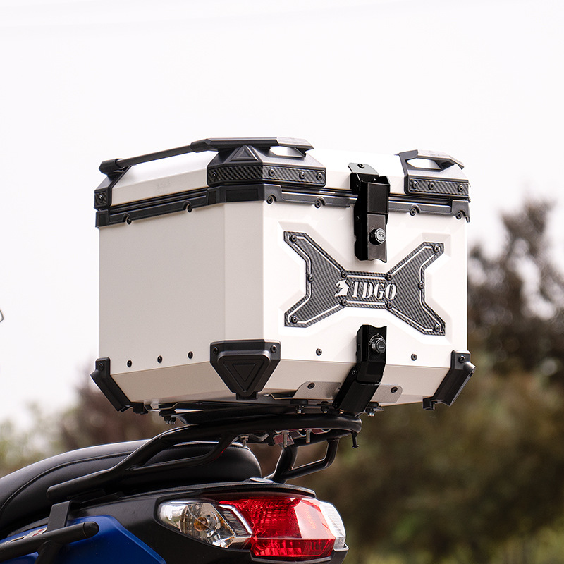 Motocicleta de aleación de aluminio maletero de gran capacidad coche eléctrico caja trasera especial Honda Suzuki 125la caja del pedal