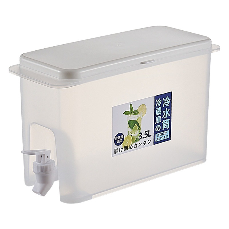 Refrigerador botella de agua fría de calidad alimentaria verano hogar resistente a altas temperaturas gran capacidad de plástico cubo de agua fría botella de agua fría con grifo