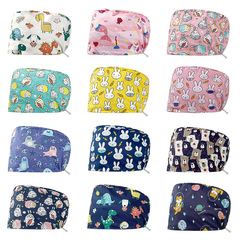 Factory Direct Sales Operating Room Printed Cotton Nurse Hat Dental Dustproof Work Hat Doctor Beauty Salon Nursing Hat