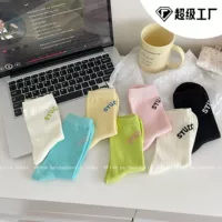 Т socks (Trend) японский стиль, пряжи комбо хлопок средней длины, универсальный размер
