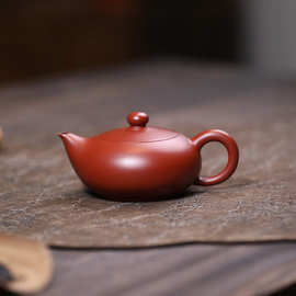 宜兴厂家批发紫砂壶 原矿朱泥潮汕功夫茶具茶壶礼盒装凤雏壶120cc