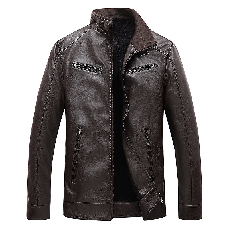 Comercio exterior transfronterizo otoño y invierno nuevo tipo de chaqueta de cuero hombre moda coreana delgada guapo chaqueta de cuero joven chaqueta de abrigo superior