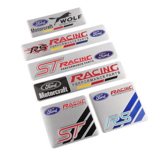 Suitable for Ford modified Mondeo Fox wing tiger collar Ruijie Car tail label trunk sticker car label sticker